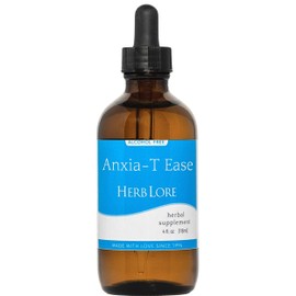 Herb Lore Anxia-T Ease Tincture – Herbal Mood & Relaxation Support with Passionflower, Lavender, Chamomile and Flower Essences (4 fl oz)
