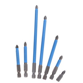 CENPEK 7Pcs Anti-Slip Drill Bit, Bits Set Hand Tools Screwdriver Drill Bit 25mm-150mm, for Home Telecommunications Car Mechanical Maintenance Work