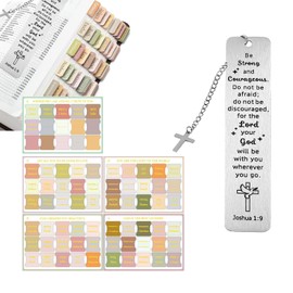 76PCS Bible Tabs,Gold Stamped Letter Label with Christian Metal Stainless Steel Bookmark,Bible tabs Index Stickers Bible Divider tabs, for Old and New Testament Studying