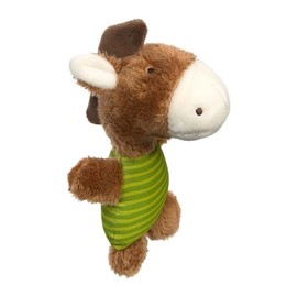 SIGIKID 42803 Rattle Horse Red Stars Girls and Boys Baby Toy Recommended from Birth Green/Brown