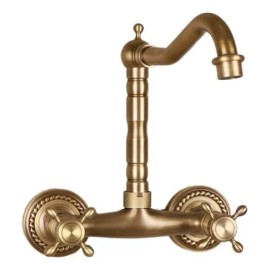Mezcladora Doble Bronce Para Baño Grifo Clase L