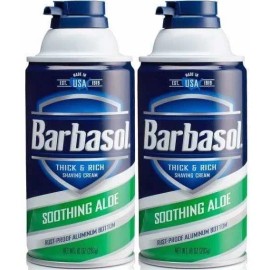 2 Pack Barbasol Shaving Cream Espuma Para Rasurar Afeitar