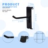 NEESEEYEE Gridwall Hooks 2 Inch, 100PC Heavy Duty Black Display