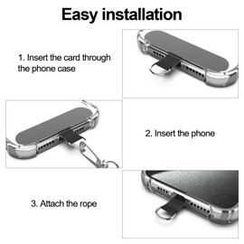 CAROKI Phone Strap with 2 Nylon Phone Tether Tabs, Crossbody 1.6m Adjustable Universal Phone Strap with 2 Durable Patches, Adjustable Strap Cord Compatible with Most Smartphones and Cases-Rose Gold