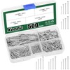 Keadic 500 Pcs Nail Assortment Kit, 4 Sizes, Small Nails,