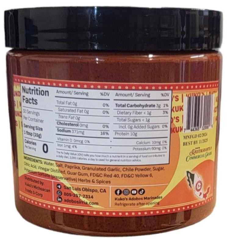 ACHIOTE ANNATTO Concentrated ADOBO Marinade paste cooking sauce - size: