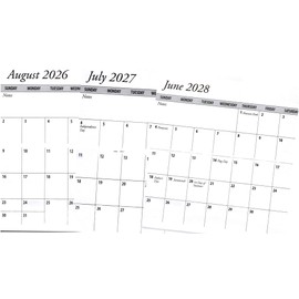 3 Full Years Pocket Calendar Planner Replacement Insert Only (2026-2028 Set of 5)