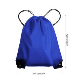 AKHTART Drawstring Bags, Unisex Swimming Bag, Large PE Bag, Sports Backpack, Waterproof Gym Sack - Suitable for School/Beach/Holidays/Travel/Swimming and Various Activities (Blue)
