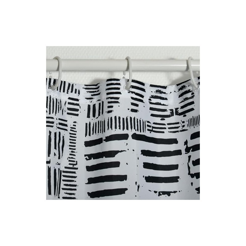 Spirella "Connection" Anti-bacterial Shower Curtain, Washable, Waterproof, Polyester, 180 x