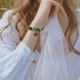 Farfume Chakra Gemstone Bracelet, Real Stones, for Women, Size 21 cm, Gemstone