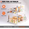 VEVOR Pull Out Cabinet Organizer, 14"Wx21"D Heavy 2 Tier Duty