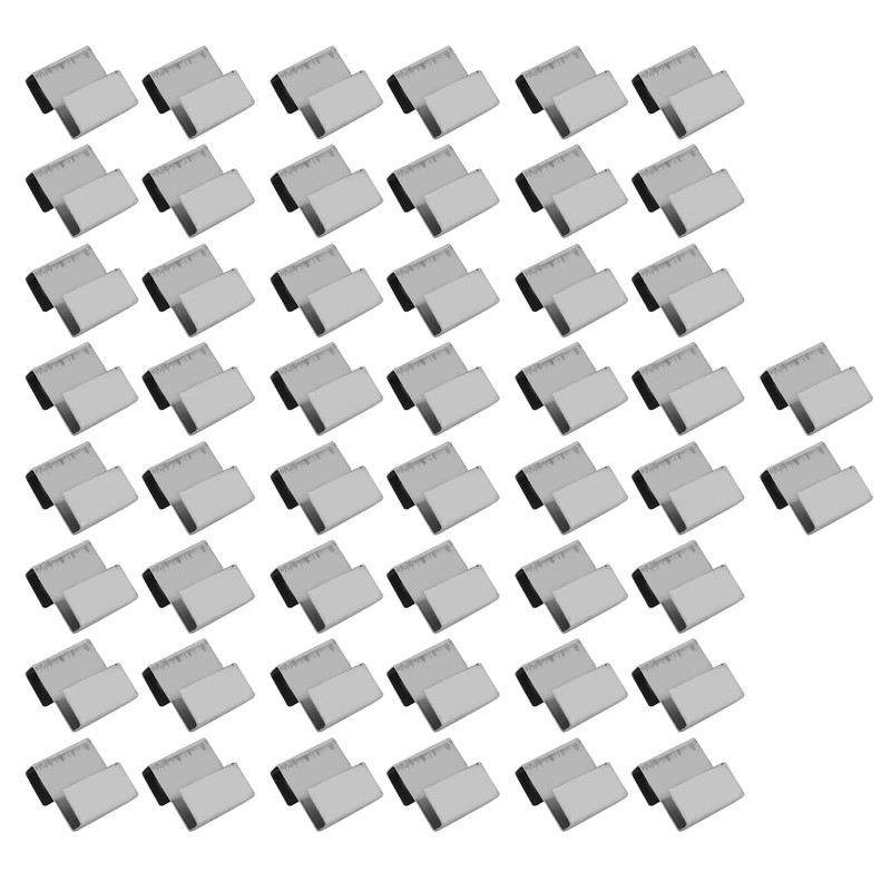 50pcs Stainless Steel Greenhouse Overlap S Clips Durable Glass Frame