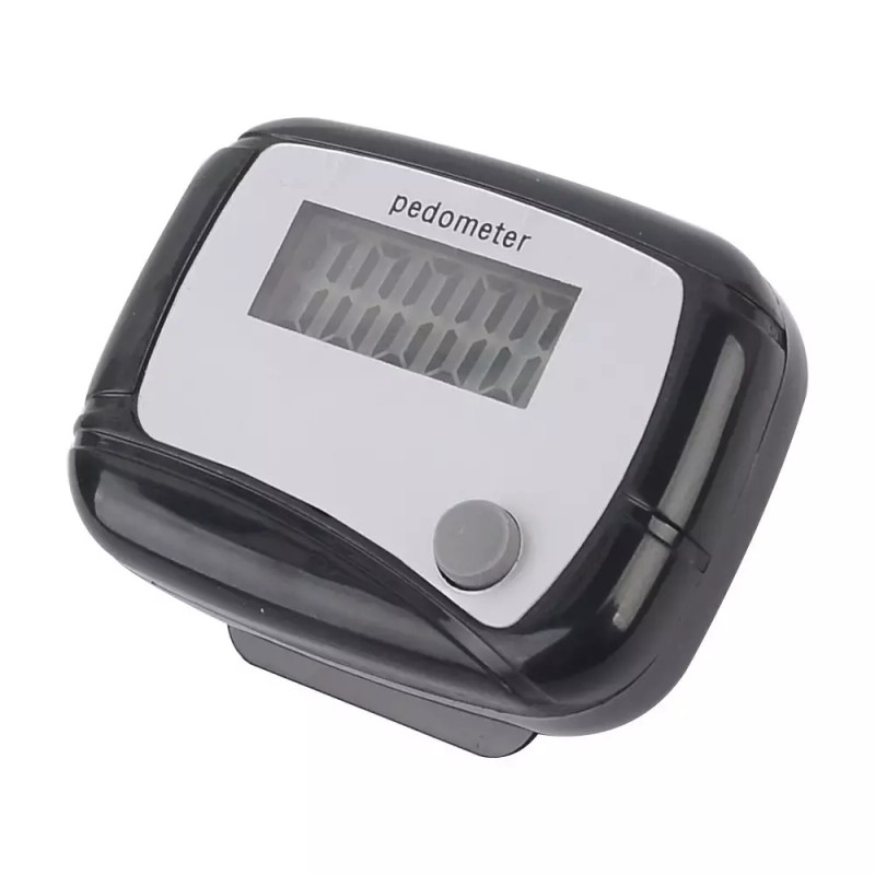 걸음수측정기 허리춤 미니 만보계 어른신 만보기 [블랙] Mini Pedometer Waist