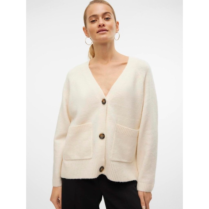 VERO MODA Female Cardigan VMBOOM Cardigan, Birch, S