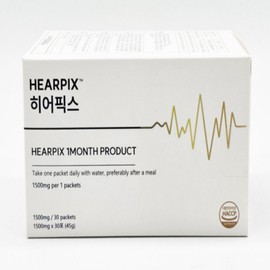 Proprietary blend of 17 types of health ingredients Resveratrol Hearfix premium free pill capsule container, 45g, 1 box / 17종 건강 성분 독자적 배합 레스베라트롤 히어픽스 프리미엄 사은품 알약캡슐통 증정, 45g, 1박스