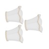 3Pcs Fabric Lamp Shade E14 Clip On Wall Lamp Candle