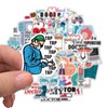 100pcs Doctor Nurse Stickers,Medical Equipment Stickers Healthcare Decals Vinyl Waterproof