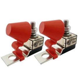 MRBF Fuse, 58V DC, 250Amp Battery Fuse with Waterproof Fuse Block (2-Pack)