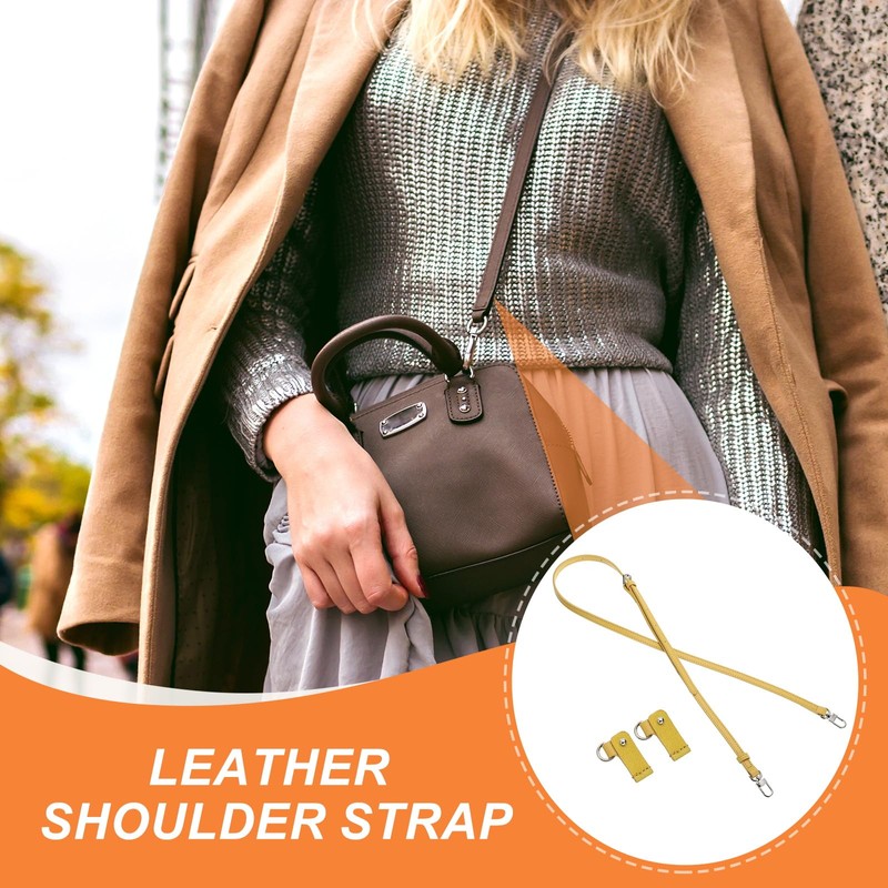 PATIKIL Leather Shoulder Straps, Adjustable Purse Straps Replacement Kit Crossbody