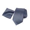 Spring Notion Men's Regular Solid Color Satin Microfiber Tie and