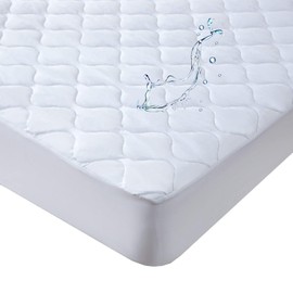 Kingnex Olympic Queen 66x80 Waterproof Quilted Mattress Protector Pad Super Queen Bed Padded Fitted Matress Cover Olympic Queen
