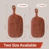 HIKTYEI Walnut Wood Cutting Board, Large Wooden Chopping Board with