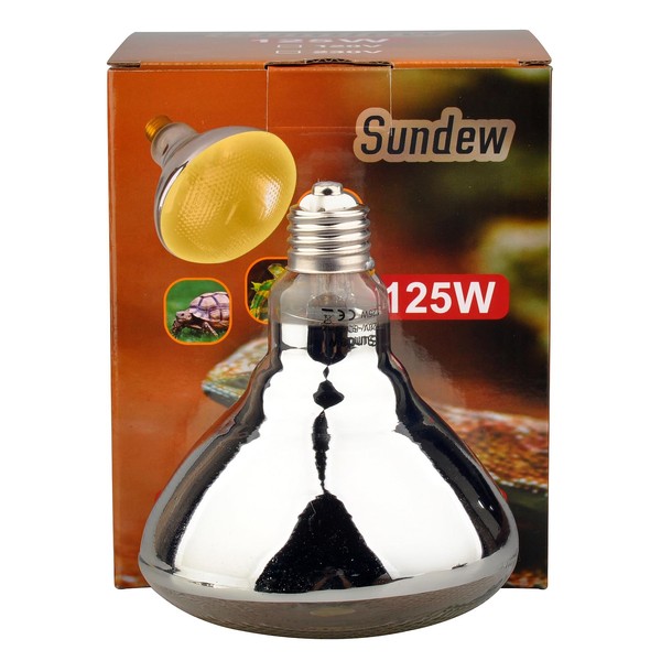 Sundew Mercury Vapor Bulb for Reptiles,Terrarium UVB Lamp, Coated, PAR38,