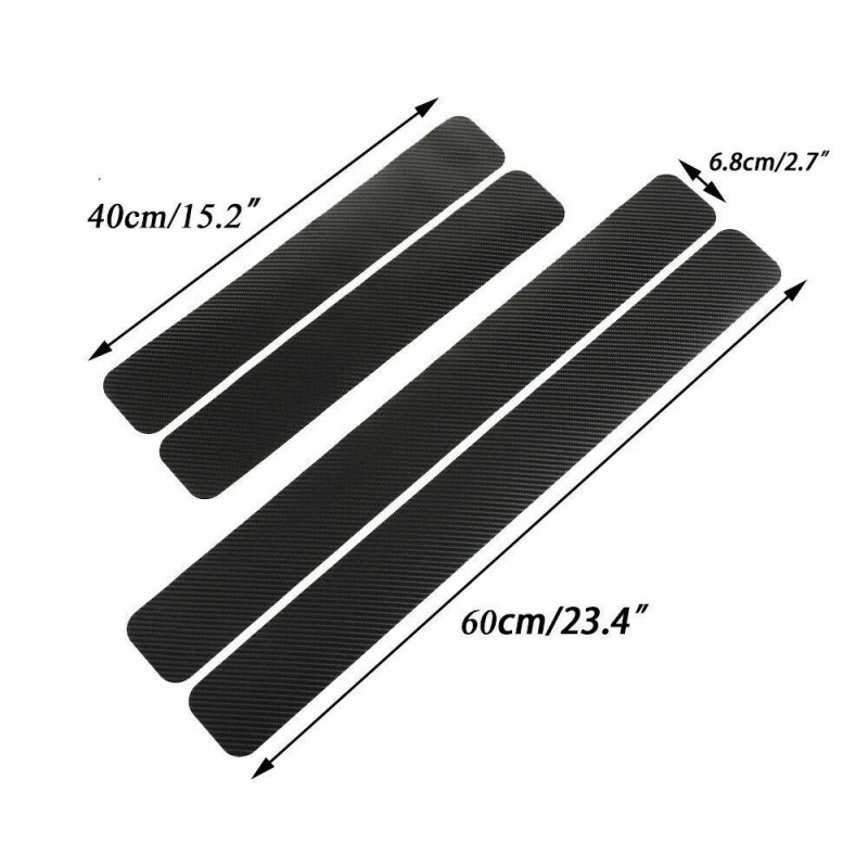 Unbranded 4pc For Dodge Ram 1500 Carbon Fiber Cab Door