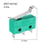 sourcing map 5Pcs KW4-3Z-3 5A/250VAC Simulated R-Lever Type Micro Switches