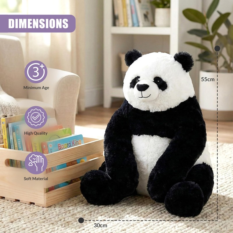 The Magic Toy Shop Giant Panda Soft Toy 55cm /