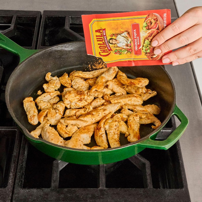 Cholula Seasoning Mix, Original Fajita, Medium Heat, For Chicken, Steak,