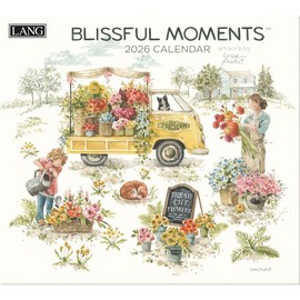 Lang Companies, Blissful Moments 2026 Wall Calendar by Lisa Audit, 13.4'' X 12'', 12-Month Calendar with Stapled Binding