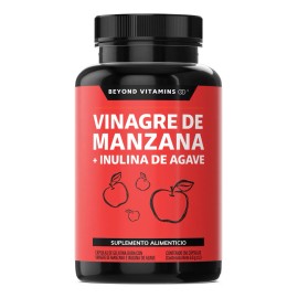 Vinagre De Manzana Con Inulina De Agave - 150 Cpsulas De 600 Mg Sin Saborizante Vitaminas Mujer Hombre - Candida Cleanse - Gomitas Vinagre Manzana