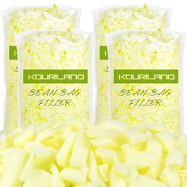 KOURILAND 20LBS Bean Bag Filler - Shredded Memory Foam Beanbag Filling Pillow Stuffing Bean Bag Refill for Couch Cushion Stuffed Animals Dog Bed Chair Arts Crafts