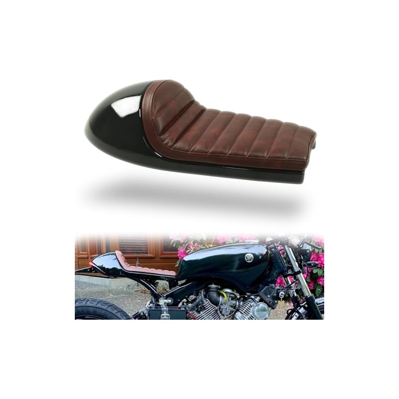 DKMOTORK 0397 Cafe Racer Seat (ST-0397-Brown)