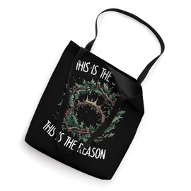Merry Christmas Jesus Christ Ugly Xmas Holiday Santa Claus Tote Bag