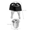 SOLUSTRE Toilet Paper Dispenser Lock and Keys Set Stainless Steel