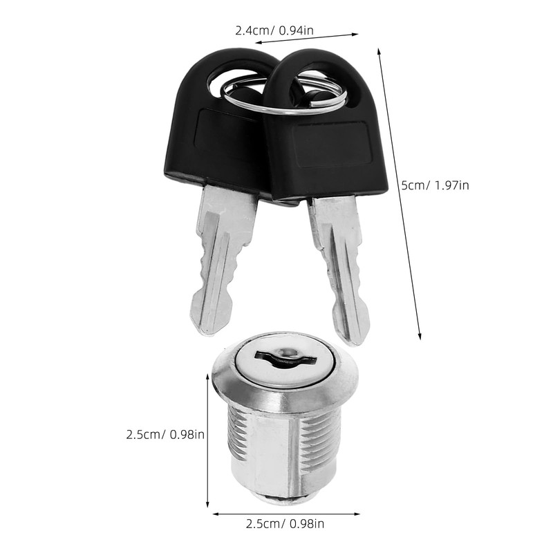 SOLUSTRE Toilet Paper Dispenser Lock and Keys Set Stainless Steel