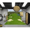 LYLYCTY 5x7ft Golf Course Backdrop Blue Sky White Clouds and