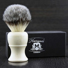 Haryali Hand Assembled Synthetic Soft Shaving Brush High Grade Resin Handle) for Sensitive Skin Sophist Collection Elegantly Designed By Haryali London.