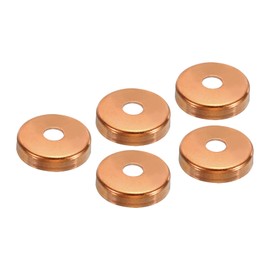 PATIKIL Copper End Cap Pipe Fitting Welding Plugs for Water Pipe Clean HVAC Cold System Pack of 5