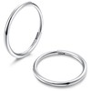 Thunaraz G23 Titanium Hoop Earrings for Women Men Girls Hypoallergenic