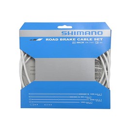 Shimano Y80098012 PTFE Road Brake Cable Set, White