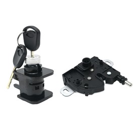 VIKKSAER Hood Latch Catch & Hood Lock Cylinder w/ 2 Keys, Replacement for Ford Transit Connect 2010-2013, Transit MK7 2006-2011