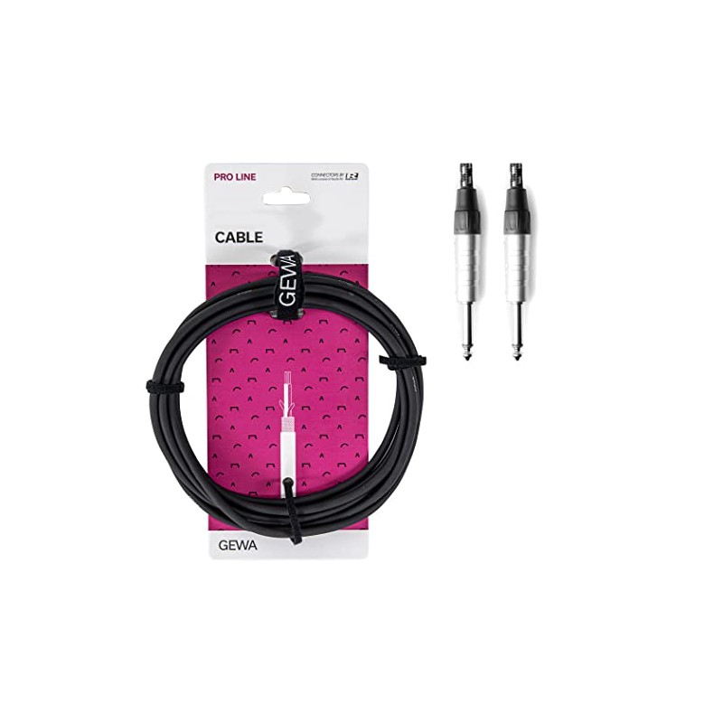 GEWA Mono Pro Line Instrument Cable 6 m Angled Jack