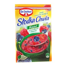 Dr Oetker Slodka Chwila Kisiel Forest Fruit 5-pack 5x31.5g/5x1.1oz Eastern European Jelly Dessert