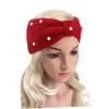 PACKOVE Pcs Fashion Knit Headband Women Pearl Decorated Bowknot Warmest