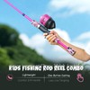 Kids Fishing Pole Set, Telescopic Fishing Rod Reel Combo Kids
