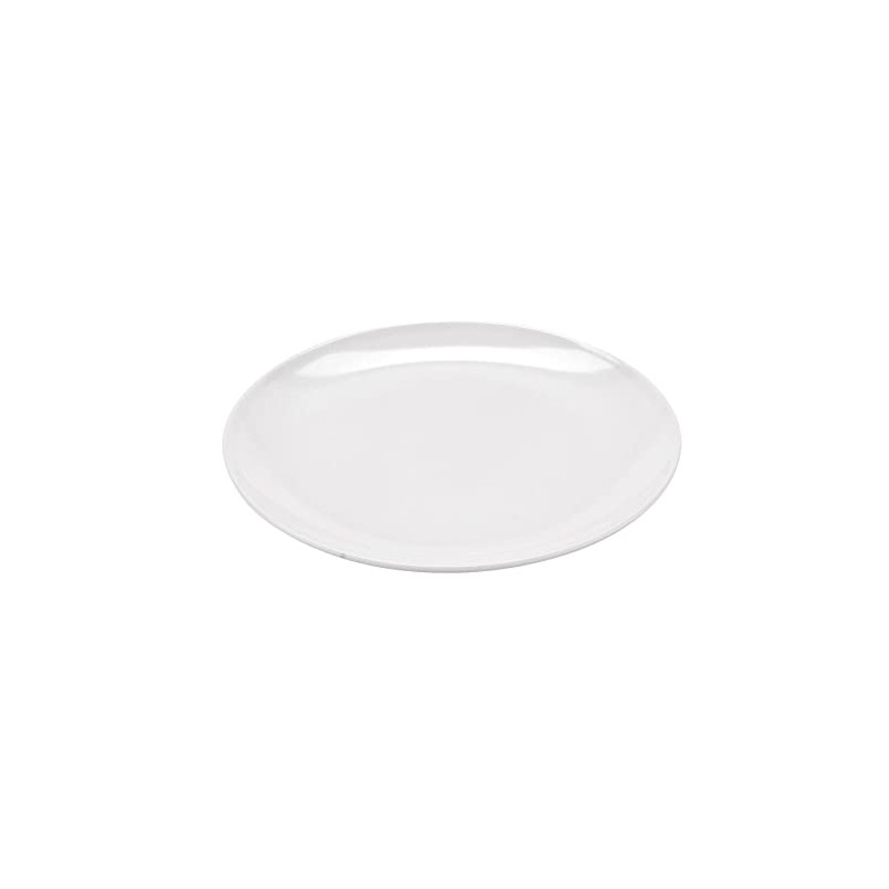 10.5" White Break Resistant Round Plate, by GET 207-5-W-EC (Pack