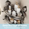 Shower Caddy Corner,Suction Cup Shower Caddy with Hooks,No Drilling Rustproof
